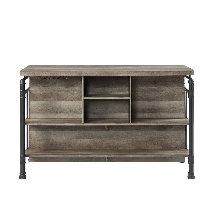Edina - Counter Height Table - Antique Oak & Sandy Gray
