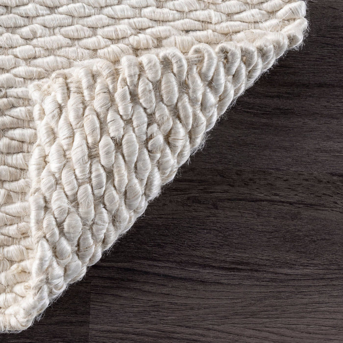 Hand Woven Hailey Jute Area Rug: Natural / Rectangle / 9' x 12'