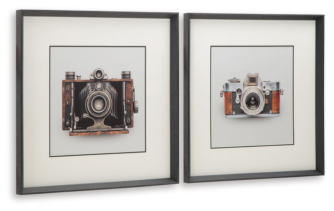 Dirkgrove - Wall Art Set (Set of 2) - Black / White / Brown