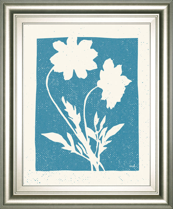Joyful Spring I By Moira Hershey - Framed Print Wall Art - Blue