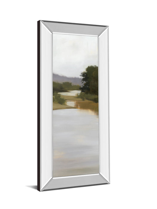 River Journey By Megan Lightell - Mirror Framed Print Wall Art - Gray