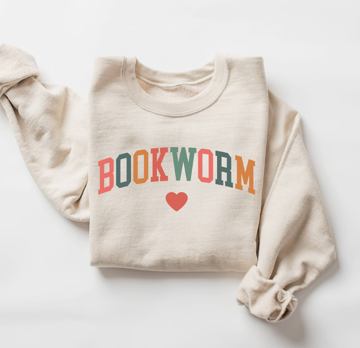 Bookworm Reading Sweatshirt : L