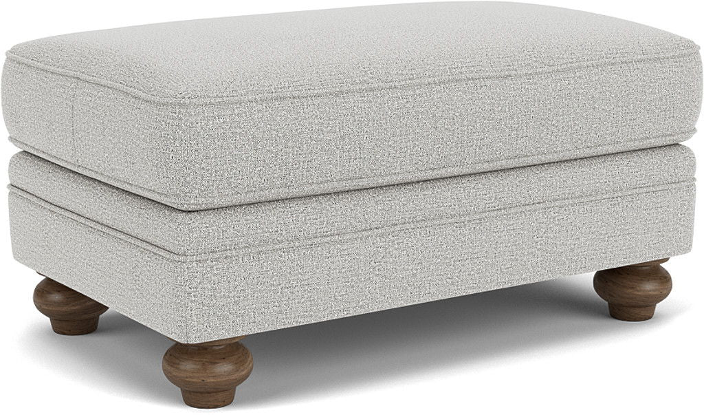 Winston - Cocktail Ottoman - Pearl Silver