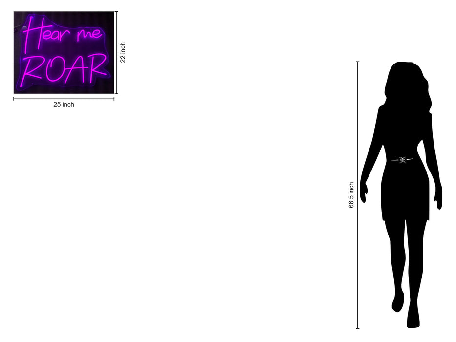 Neon Hear Me Roar - Purple