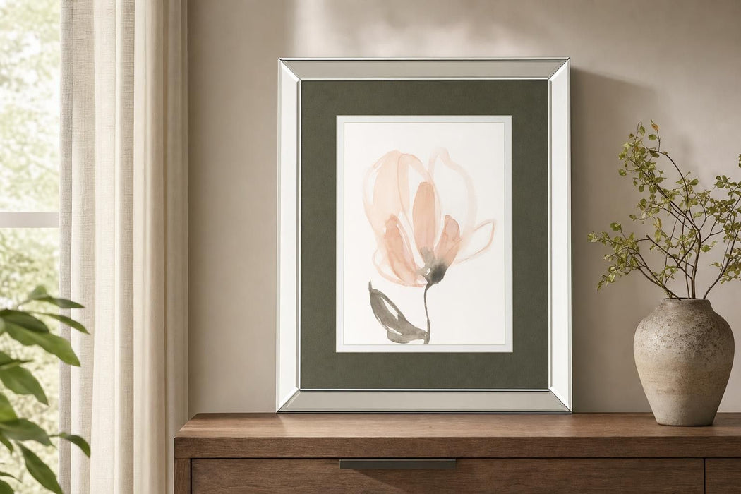 Blush Petals II By Jennifer Goldberger - Beige