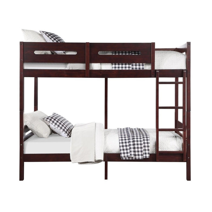 Nissa - Twin Over Twin Bunk Bed - Espresso