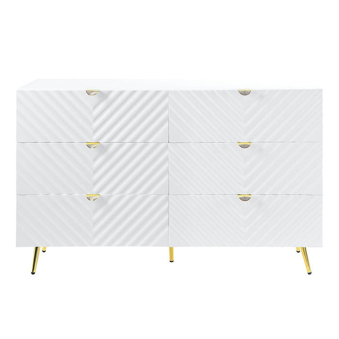 Gaines - Dresser - White High Gloss