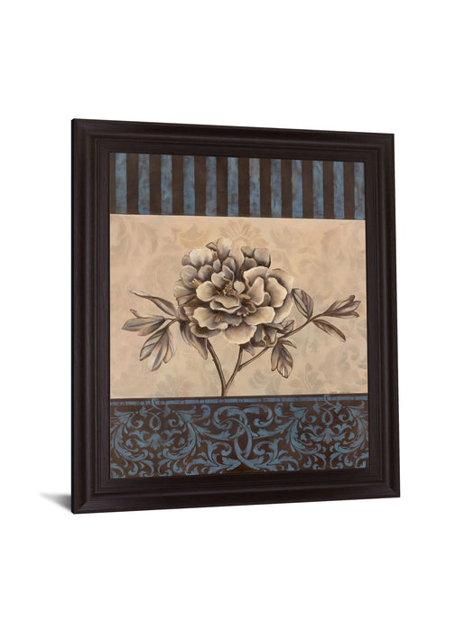 Muted Blossom Harmony - 28" x 34" Framed Wall Art - Beige
