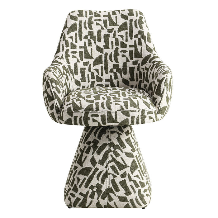 Priel - Accent Chair With Swivel - Green