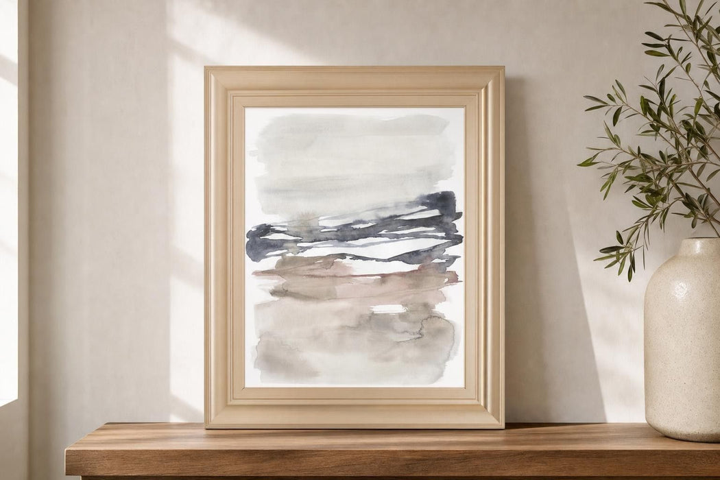 22x26 Tiered Horizon Line I By Jennifer Goldberger - Beige