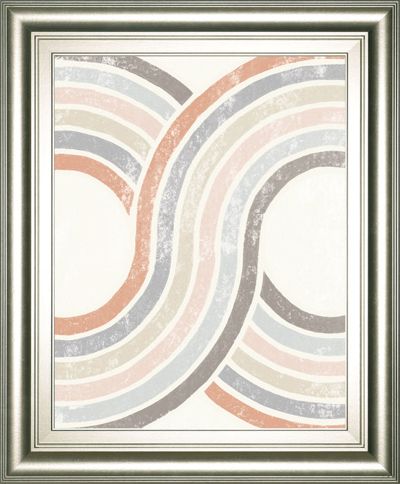Over The Rainbow II By Moira Hershey - Framed Print Wall Art - Beige