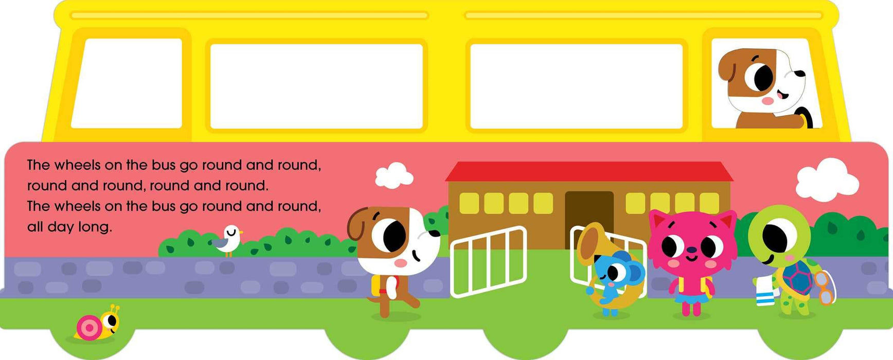 Wheels on the Bus by: Board Books; 8 pages / English