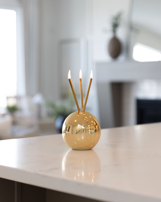 Neva Vase, Gold Metallic Candle Holder [x6 Vases]