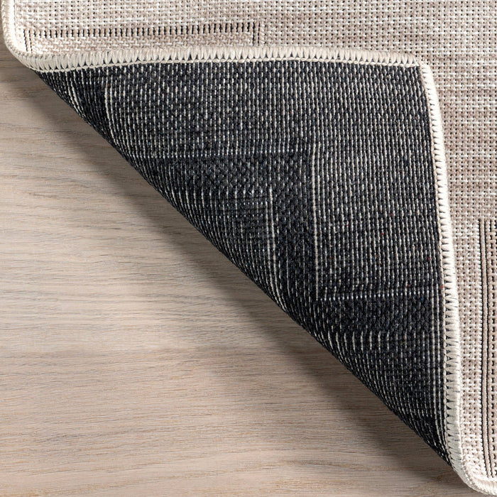 Avni Southwestern Machine Washable Area Rug: Ivory / Rectangle / 5' x 8'