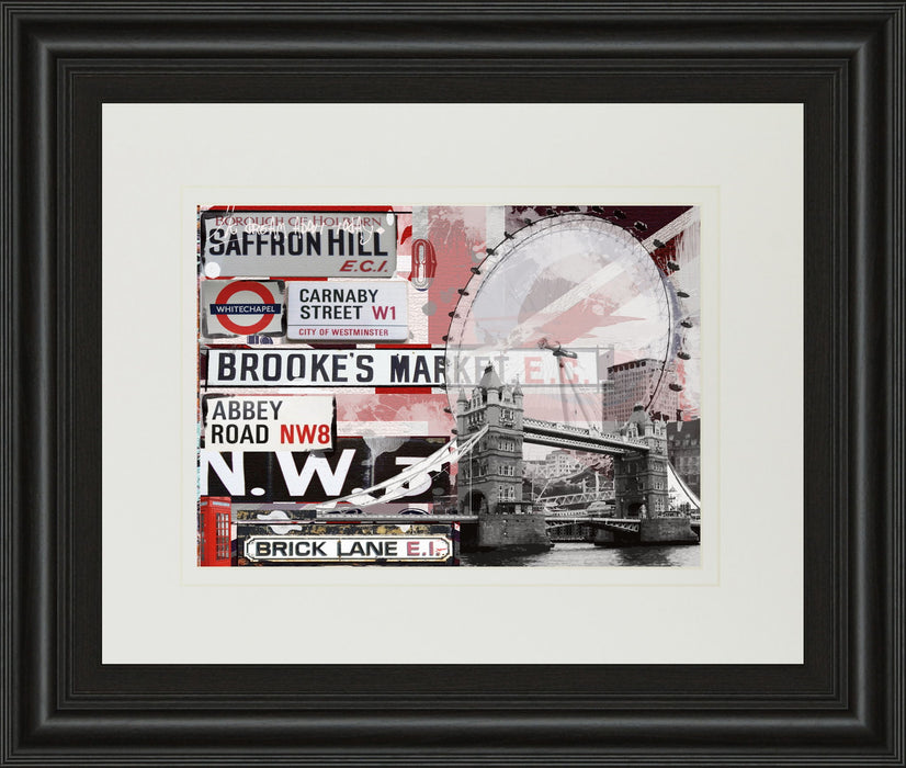 Saffron Hill By Andrew Cotton - Framed Print Wall Art - Gray