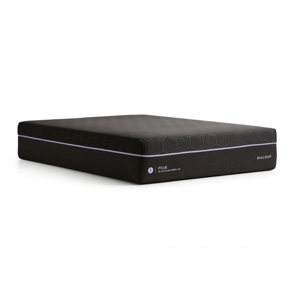 Peak - California King ActivAir Hybrid Mattress + HyperChill Cover - Black