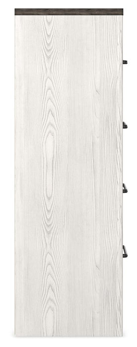 Gerridan - Four Drawer Chest - White / Gray
