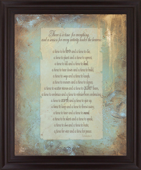 Golden Season Poem - 28" x 34" Framed Wall Art