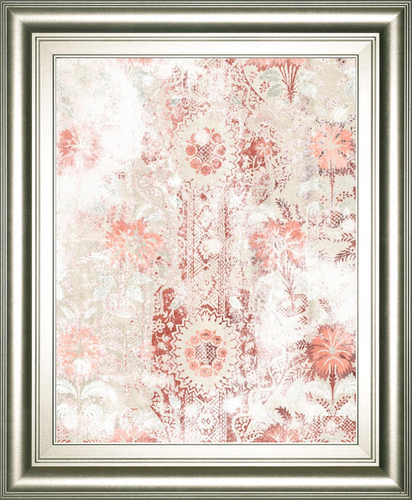 22x26 World Traveler Textile II By June Erica Vess - Pink