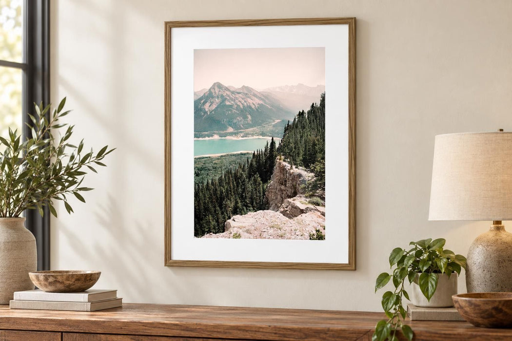 Pinebound Light I - 24 X 32 - Framed Print Under Glass - Green