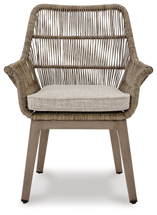 Beach Front - Arm Chair With Cushion (Set of 2) - Beige