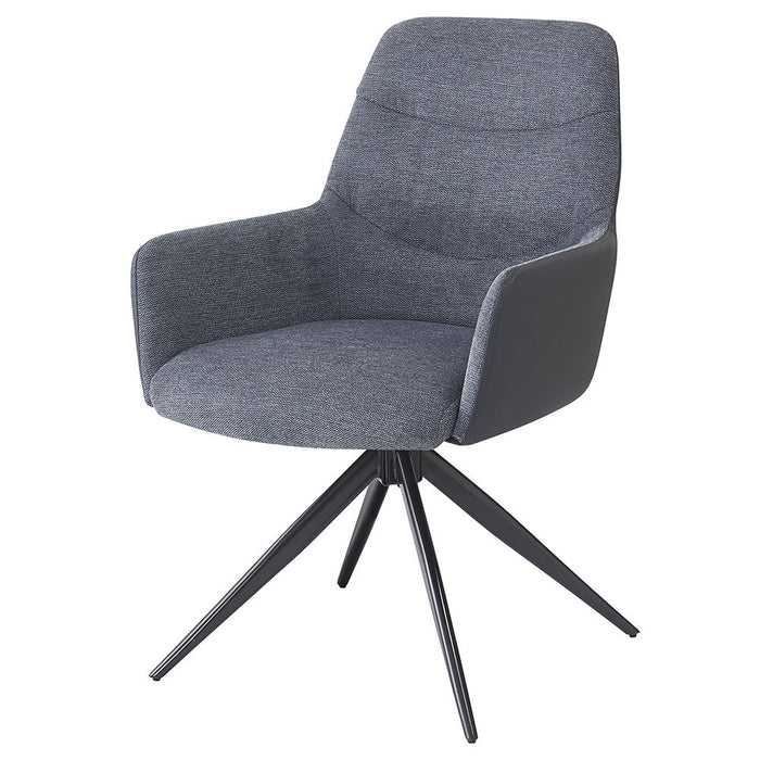 Hester - Arm Chair Set of 2) - Gray Fabric