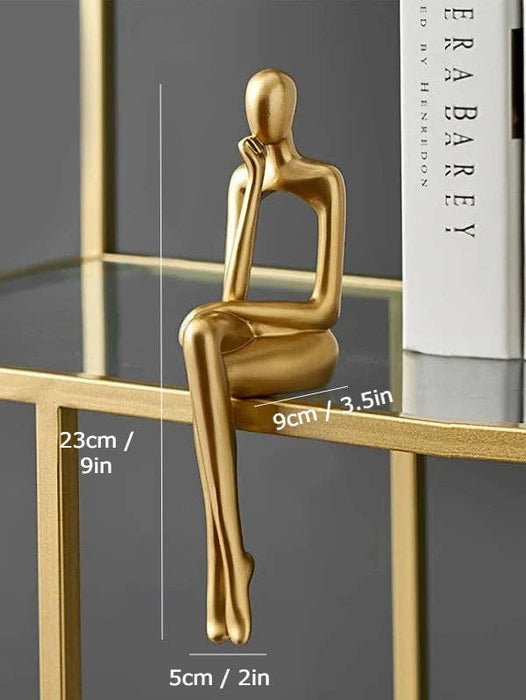 Gold Abstract Figurines: Book