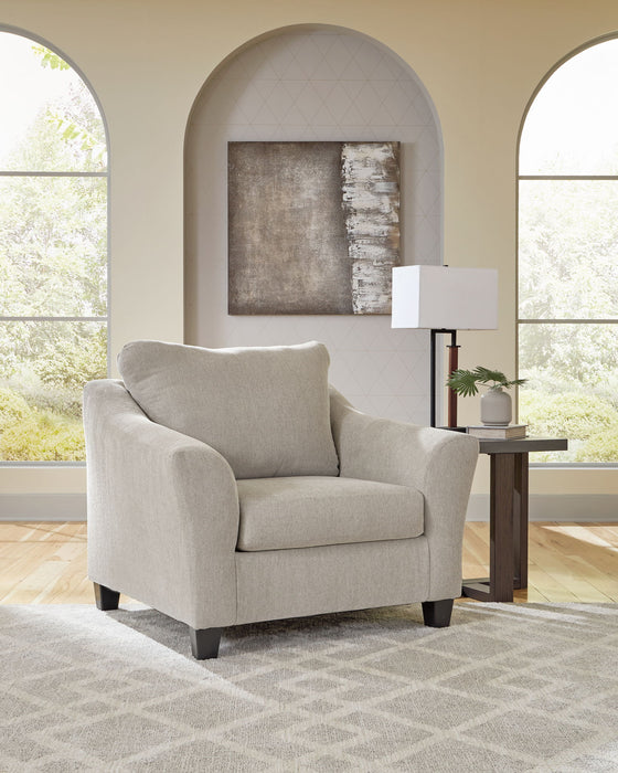 Willarae - 2 Pc. - Chair And A Half, Ottoman - Taupe