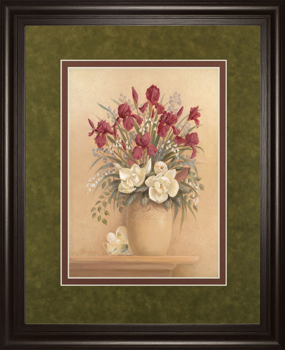 Classic Petal I By Gloria Eriksen - Framed Print Wall Art - Beige