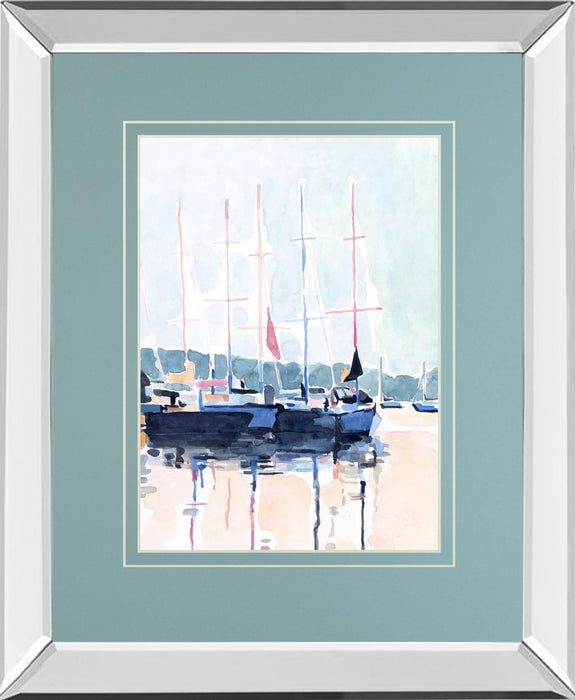 Watercolor Boat Club I By Emma Scarvey - Light Blue