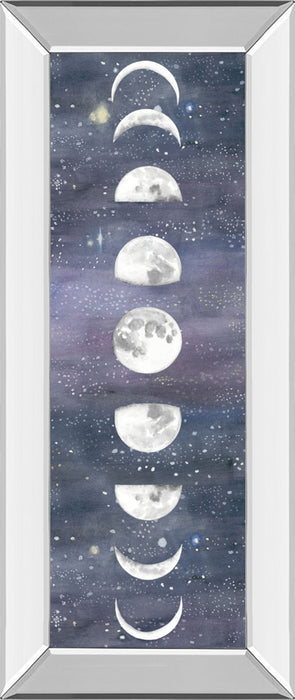 Moon Chart Il By Naomi Mccavitt - Mirror Framed Print Wall Art - Dark Gray