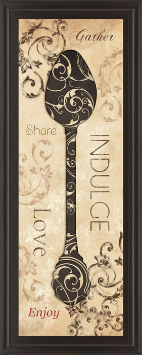 Indulge By Dee Dee - Framed Print Wall Art - Beige