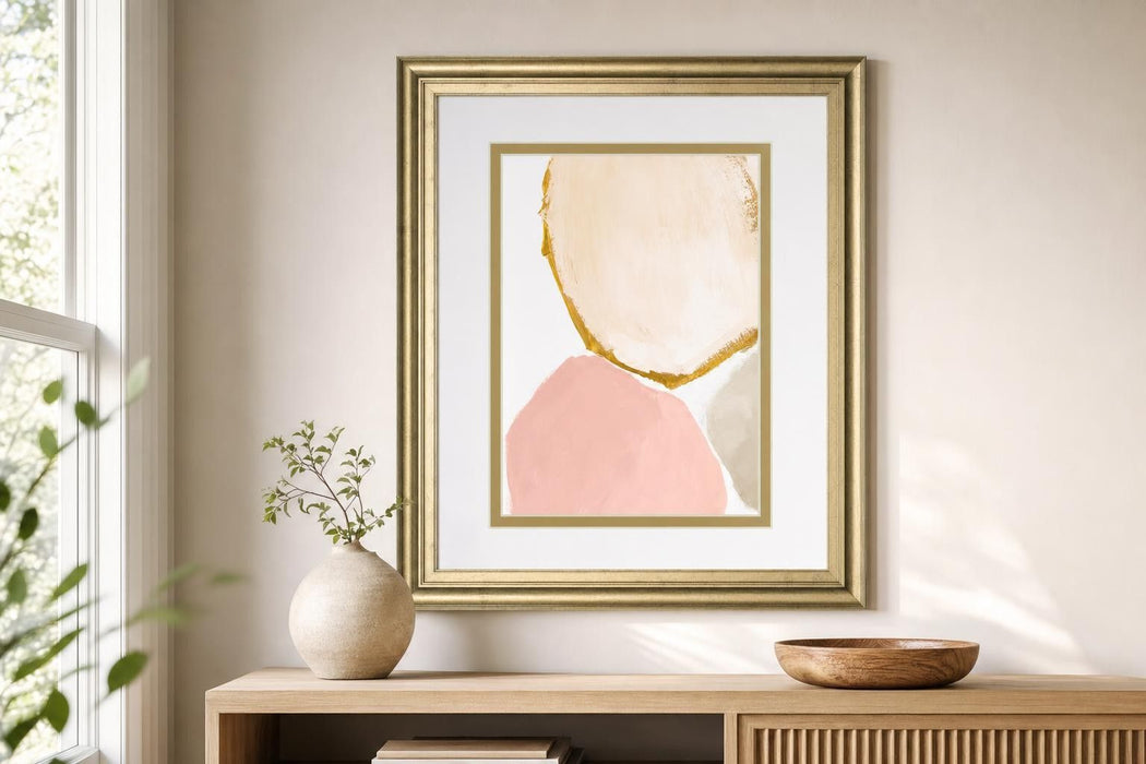 34x40 Blush All Year Round Abstract I By Lanie Loreth - Beige