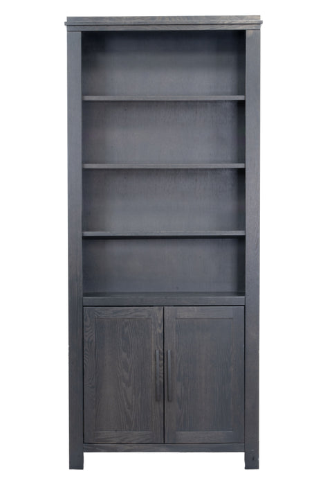 Tybee - 78" Bookcase with Doors - Clove