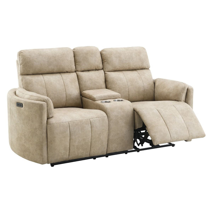 Elison - Motion Loveseat With Console & Storage