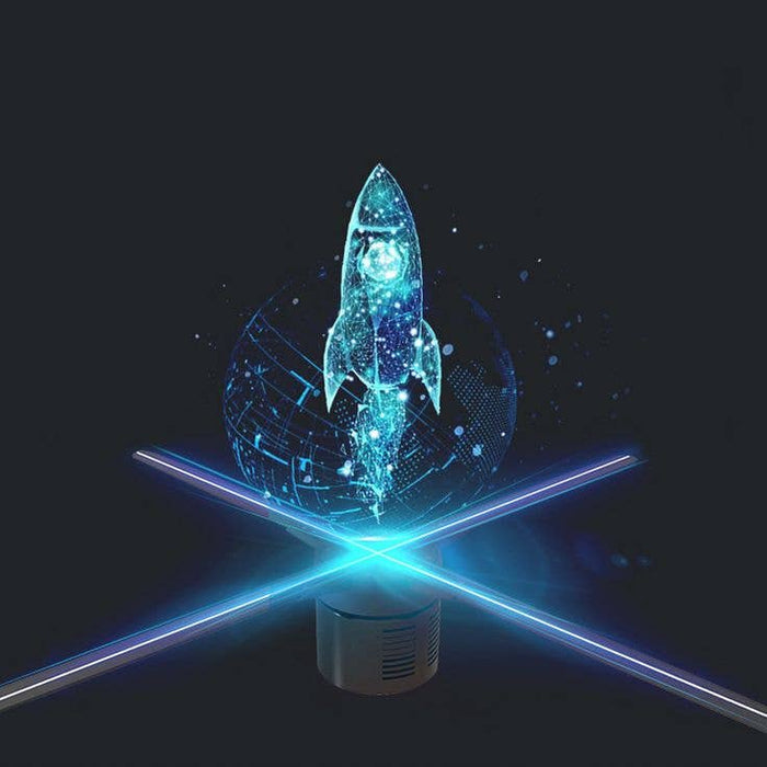 Halloween Ghost Projection 3D Hologram Fan Ambient Lights
