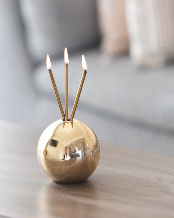 Neva Vase, Gold Metallic Candle Holder [x6 Vases]