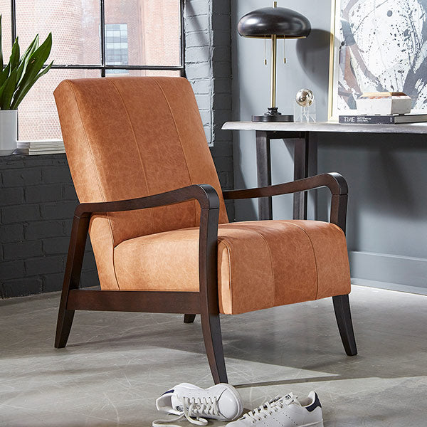Rybe Mid-Century Modern Accent Chair Color #77884 Carmelo