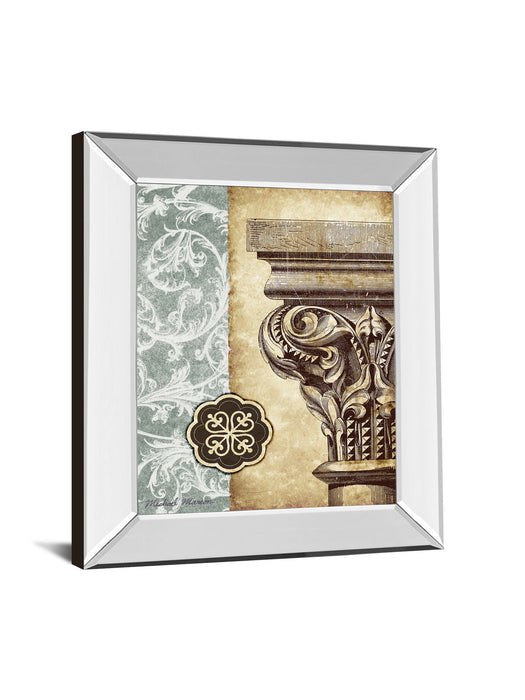 Fomanesque I By Michael Marcon - Mirror Framed Print Wall Art - Beige