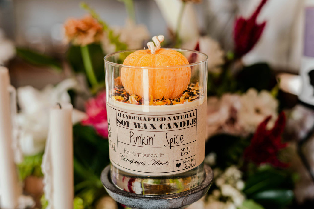 Punkin' Spice Soy Wax Candle: White Punkin'