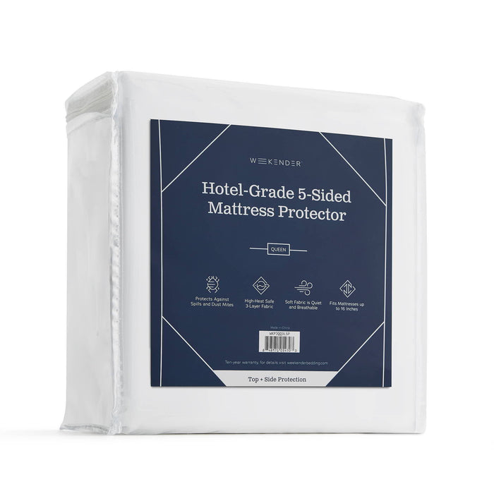 Hotel-Grade - 5-Sided Mattress Protector - Full Long
