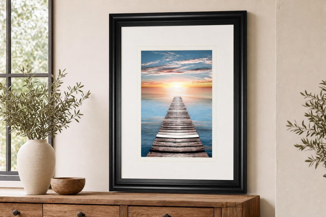 34x40 Dusk Escape By Natalie Carpentieri - Light Blue