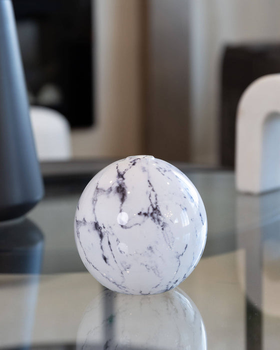 Neva Vase, White Marble Candle Holder [x6 Vases]