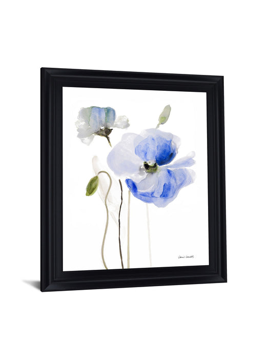 Azure Blossom Dance - 28" x 34" Framed Wall Art