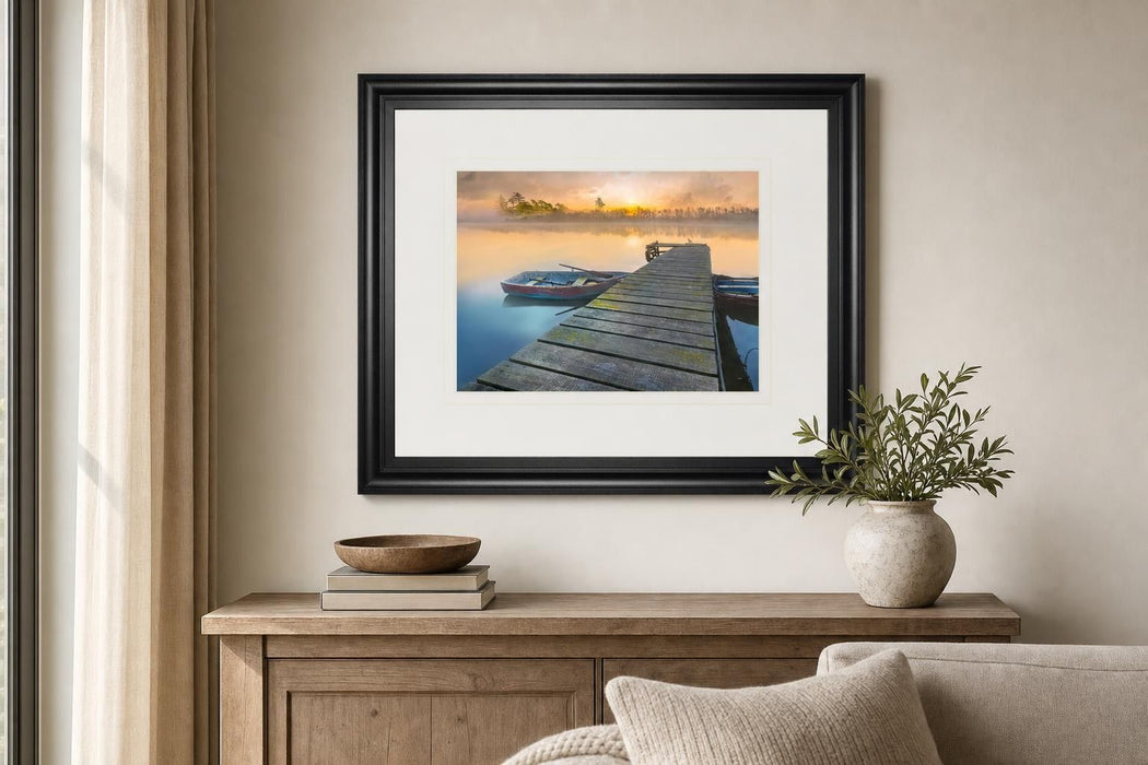 34x40 Weathered Pier By Mike Calascibetta - Beige