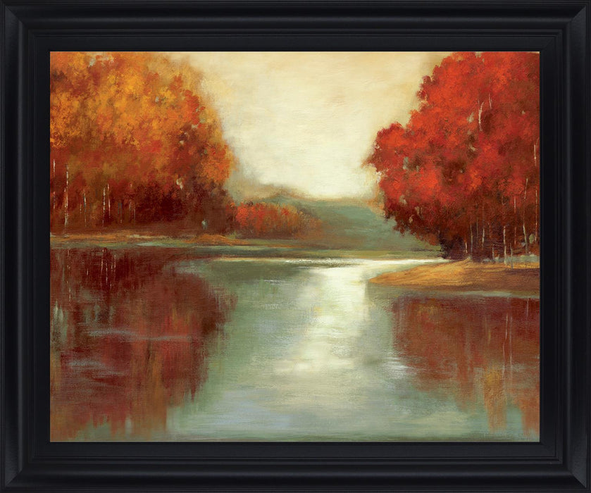 Amber Grove Reflection - 28" x 34" Framed Wall Art