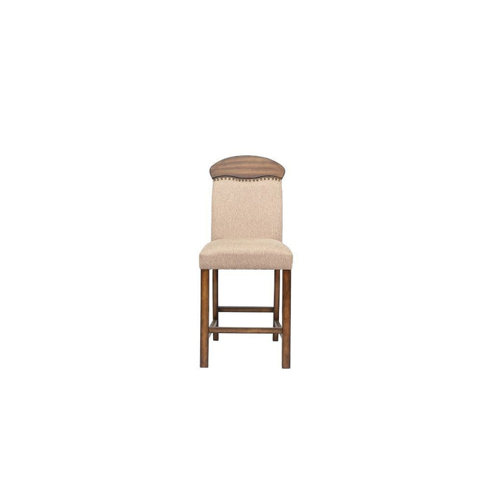 Maurice - Counter Height Chair Set of 2) - Linen & Oak