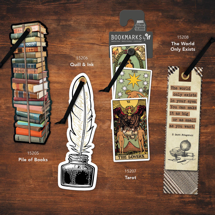 Academia Bookmarks: Pile of Books