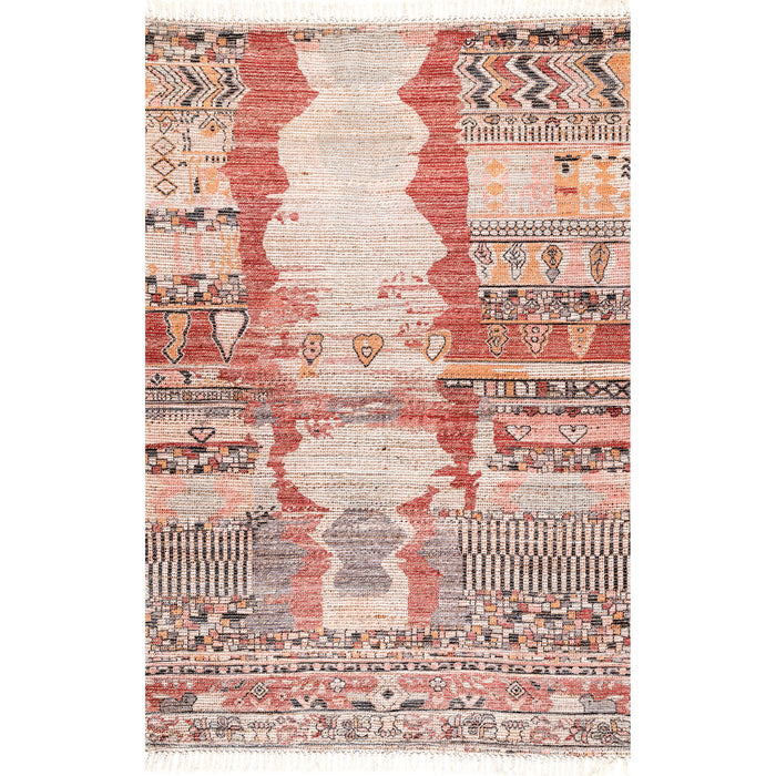 Vintage Flatweave Hermina Area Rug: Multi / Round / 6'