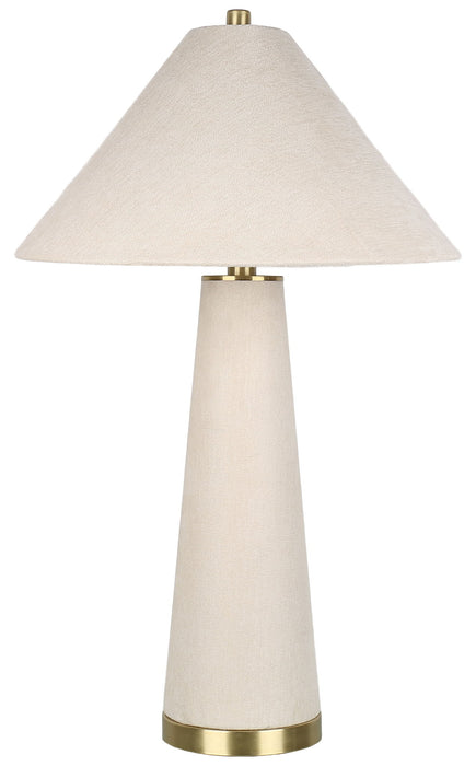 Ivory Reverie - 30 X 18 - Textured Linen Table Lamp (Set of 2) - Ivory Textured Linen